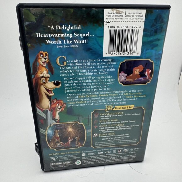 The Fox And The Hound 2 (DVD, 2006) D3 - Picture 3 of 3